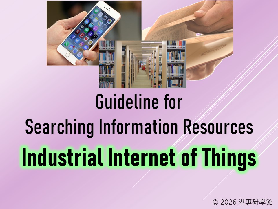 Guideline for Searching Information Resources - IIoT