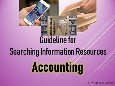 Guideline for Searching Information Resources - Accounting