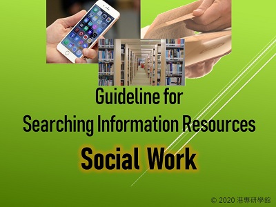 Guideline for Searching Information Resources - Social Work