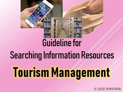 Guideline for Searching Information Resources - Tourism Management